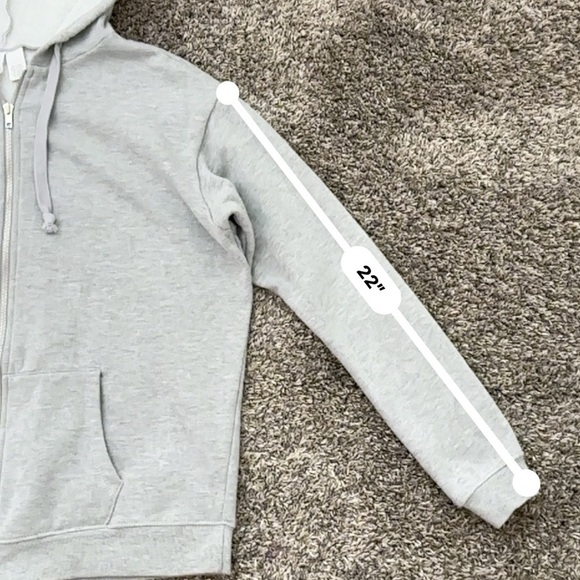 Gray Zip-Up Hoodie - Picture 6 of 6